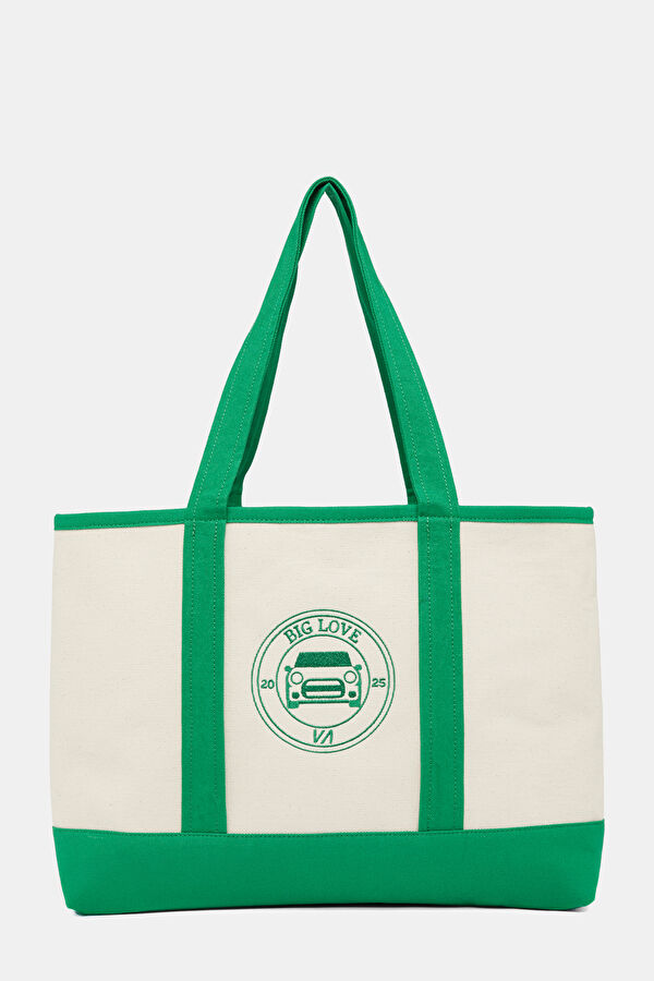 VA x MINI Ecru Printed Bag