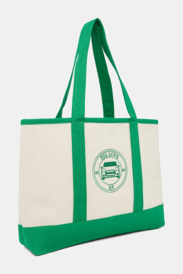 VA x MINI Ecru Printed Bag 2