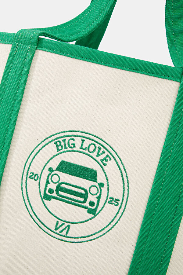 VA x MINI Ecru Printed Bag 4
