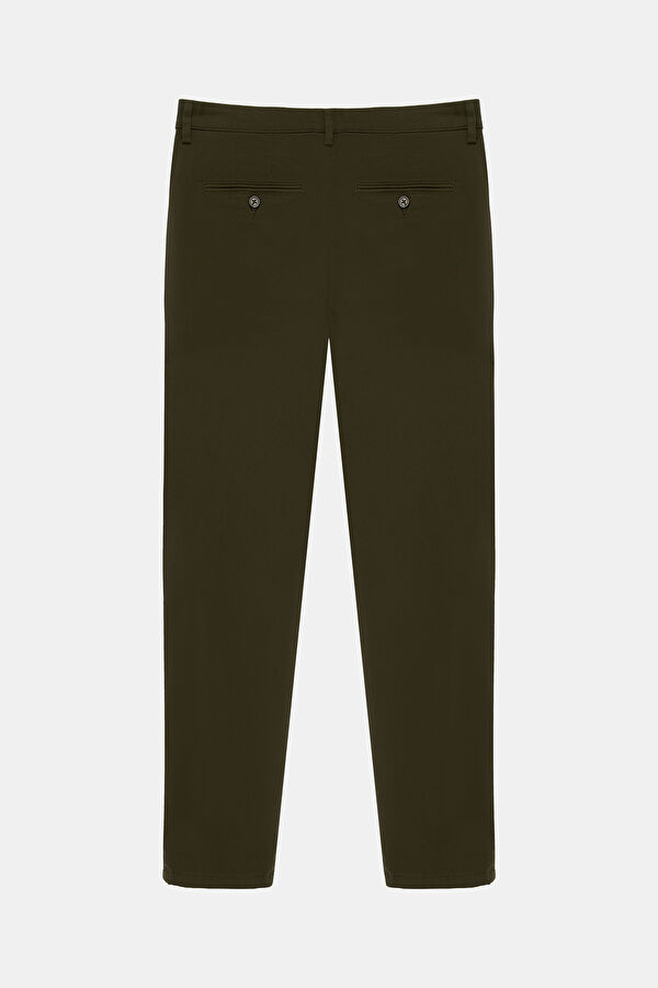 Khaki Straight Leg Men's Trousers 2