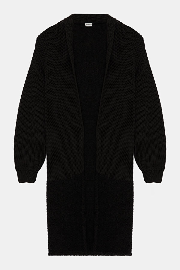 Black Knit Men's Cardigan