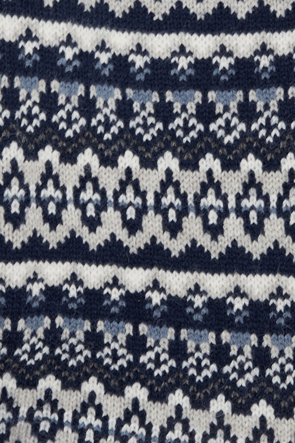 Barbour Marlow Fair Isle Köpek Kazağı Lacivert 5