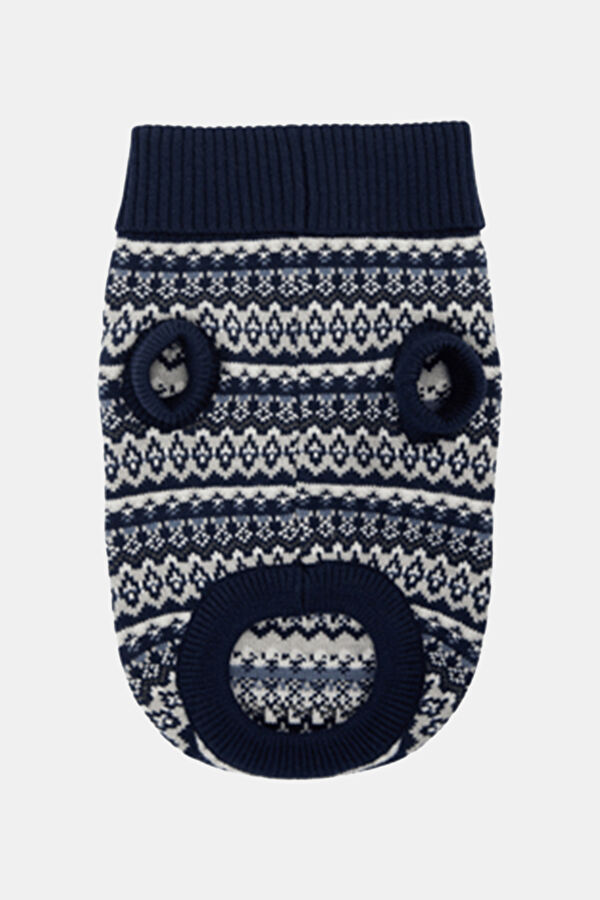 Barbour Marlow Fair Isle Köpek Kazağı Lacivert 3