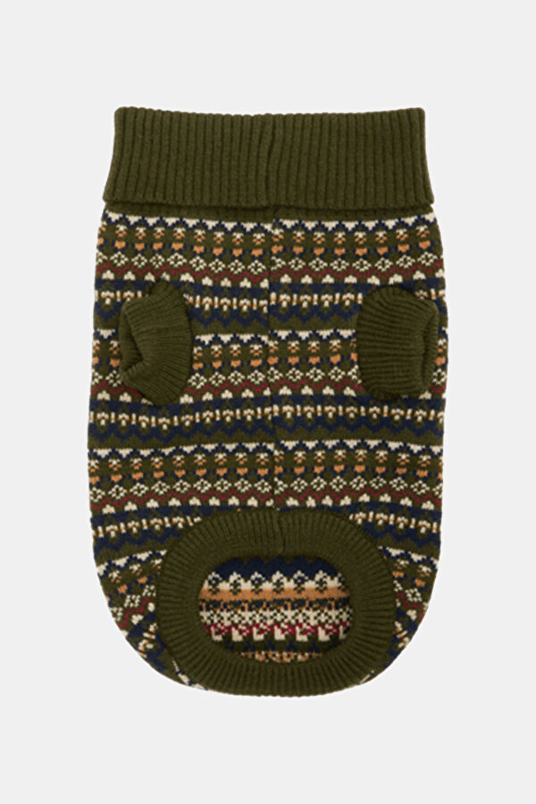 Barbour Marlow Fair Isle Köpek Kazağı Yeşil 3