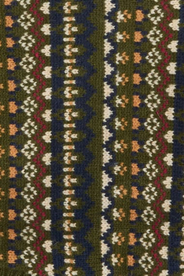 Barbour Marlow Fair Isle Köpek Kazağı Yeşil 4