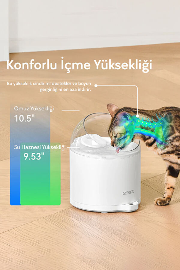 Catlink Water Fountain-Pure 2 Uv Su Pınarı 5