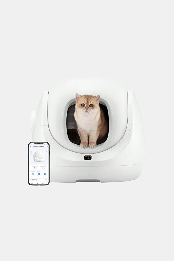 Catlink Cat Litter Box-Scooper Se Lite Beyaz Kedi Tuvaleti 2