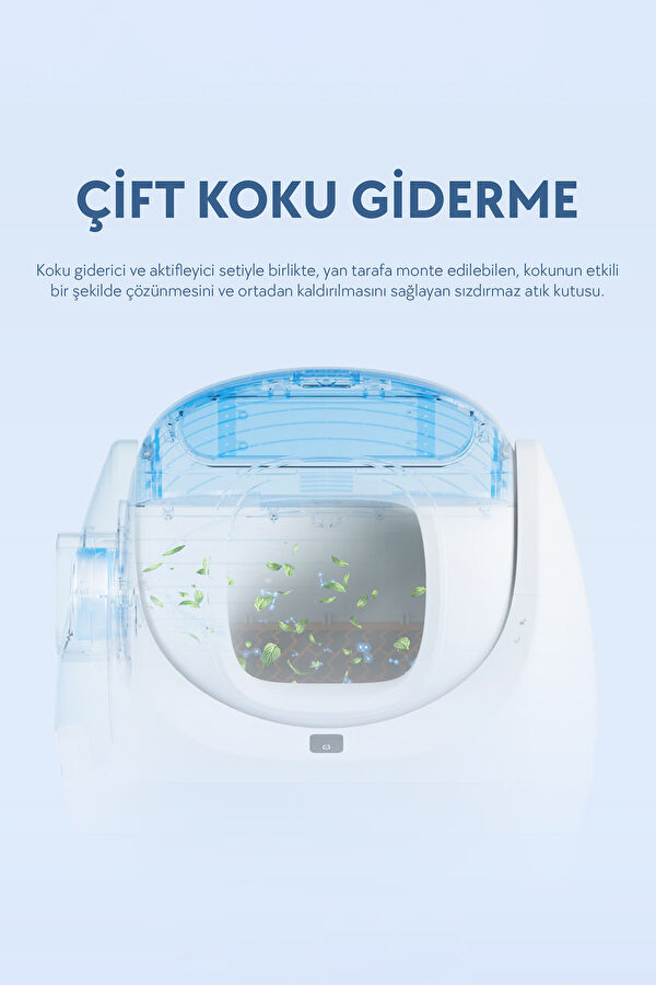 Catlink Cat Litter Box-Scooper Se Lite Beyaz Kedi Tuvaleti 5