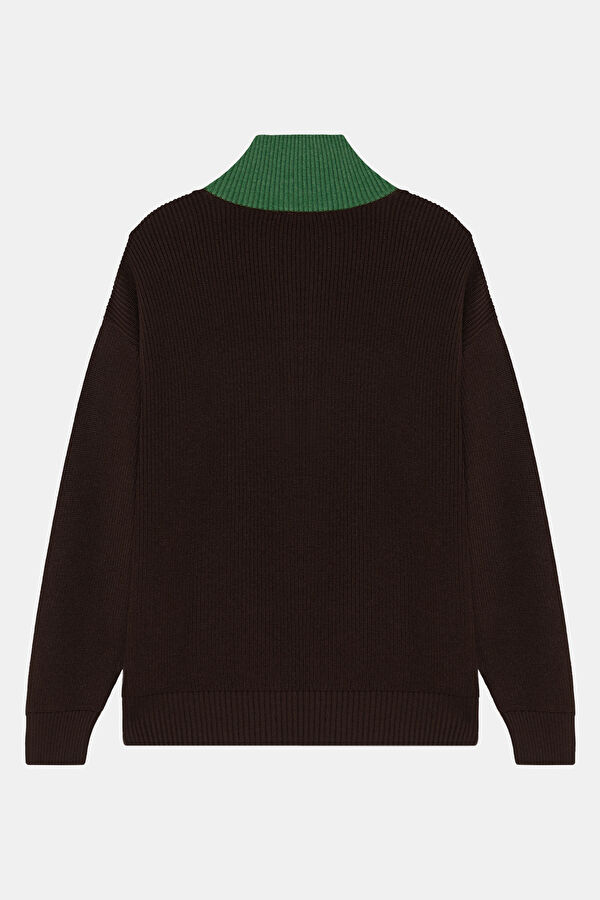 Brown Viscose Knit Children's Sweater 2