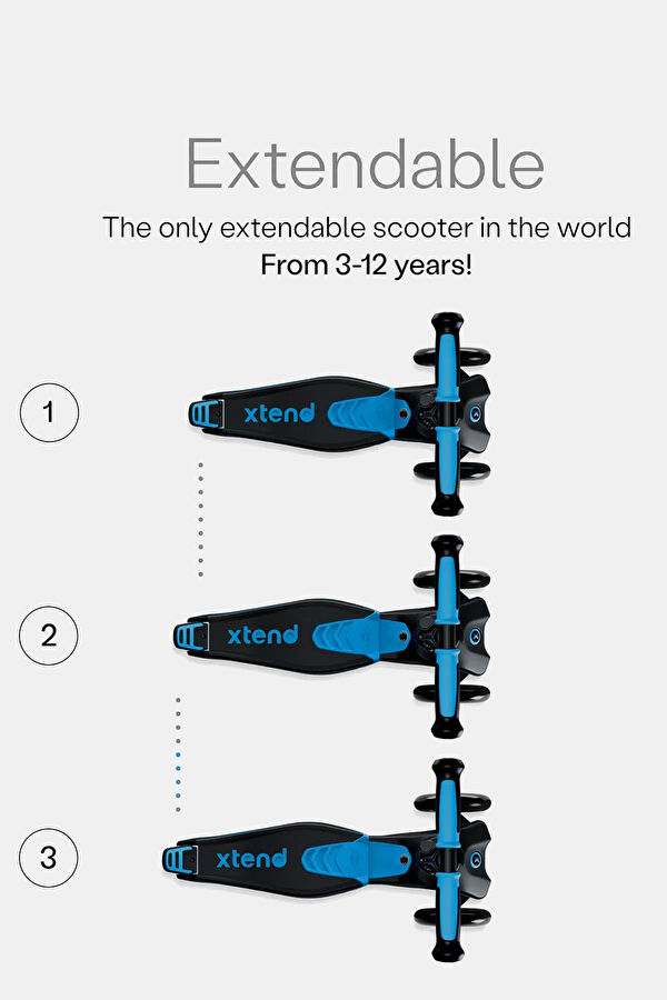 Xtend Büyüyebilen Ride On Scooter (1 - 12 Yaş) 4
