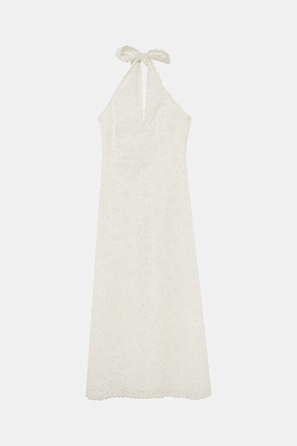 White Midi Women's Dress
