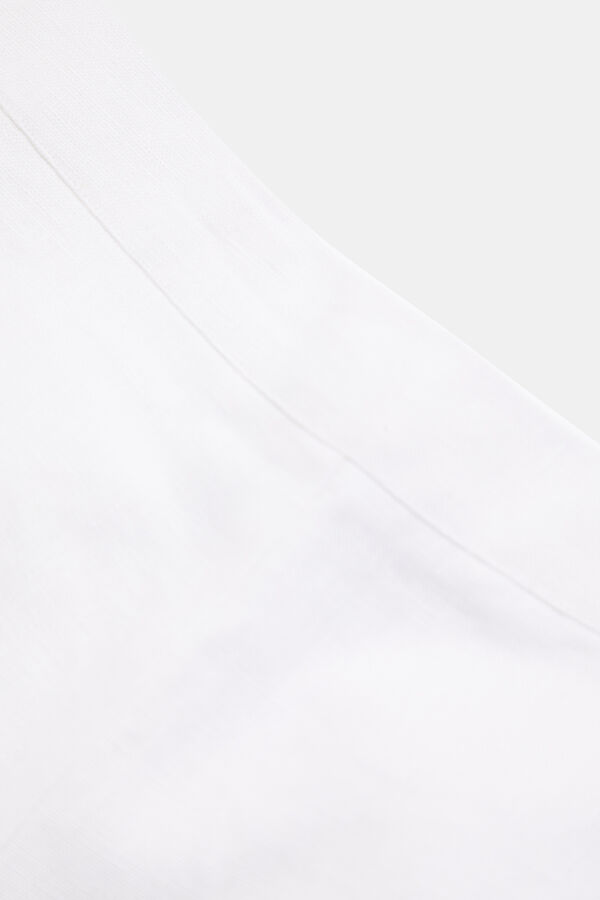 White Linen Women's Shorts 7