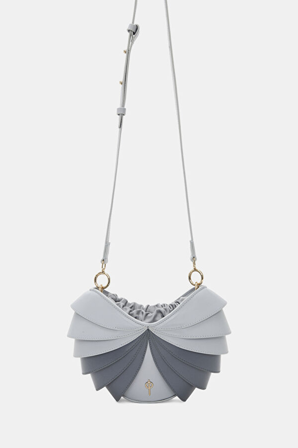 Minerva Mini Gray Leather Bag 2