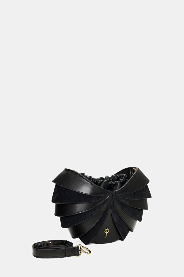 Minerva Mini Black Leather Bag