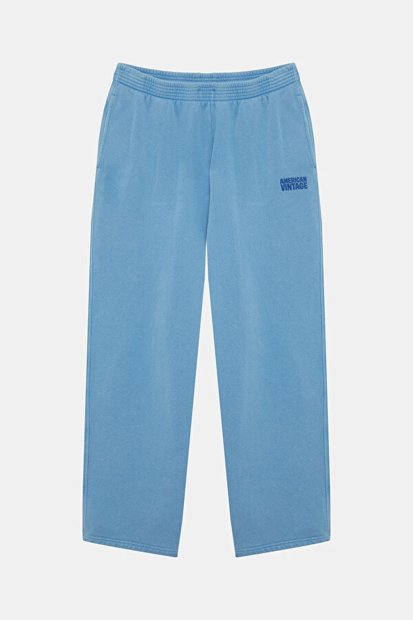 Blue Loose Fit Women's Pants