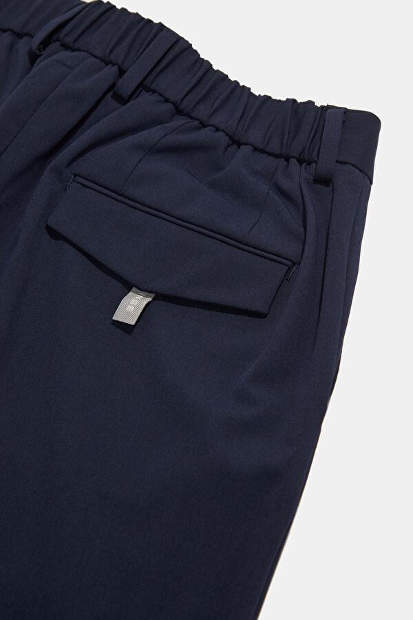Relax Fit Navy Men's Straight Leg Trousers 5