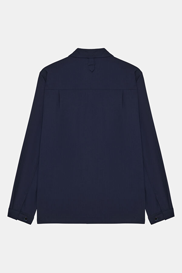 Navy Buttoned Men's Jacket 2