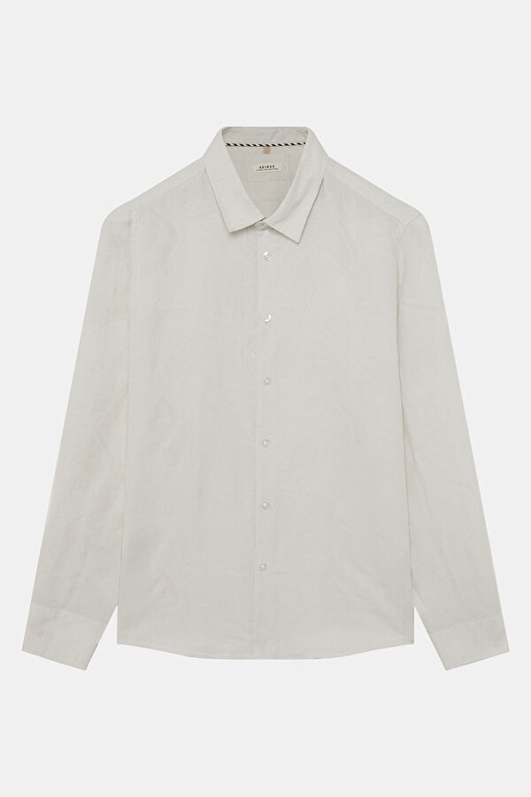 Relax Fit Off-White Men's Shirt