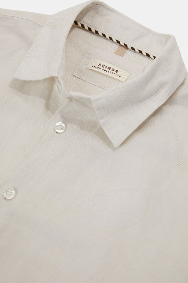 Relax Fit Off-White Men's Shirt 3