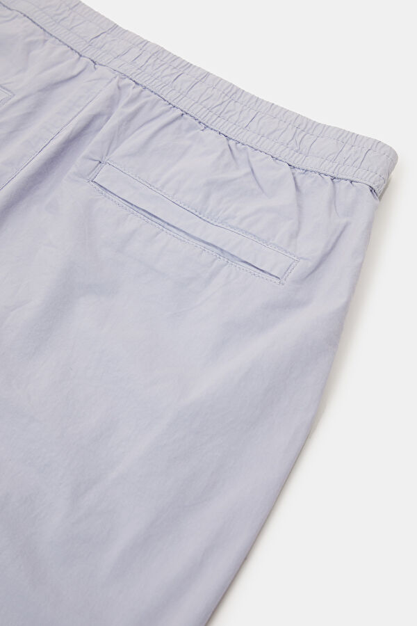 Lilac Cotton Elastane Men's Shorts 5