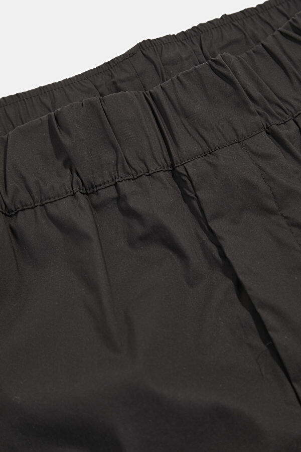 Black Cotton Elastane Men's Shorts 3