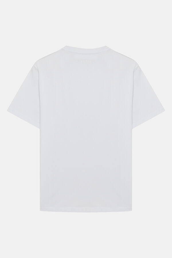 Relax Fit White Crew Neck Men's T-Shirt 2