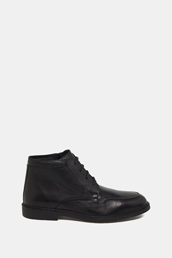 Black Leather Men's Boots