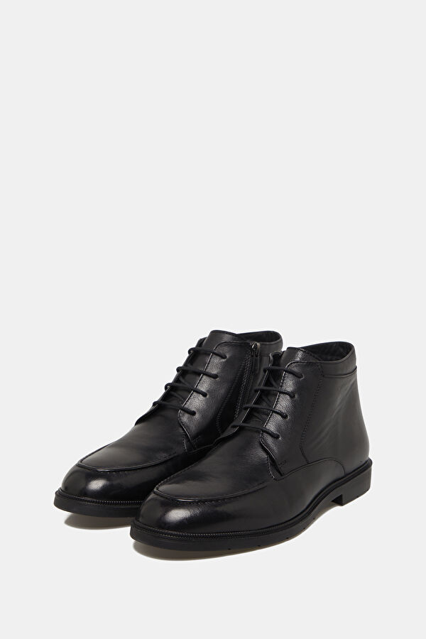 Black Leather Men's Boots 2