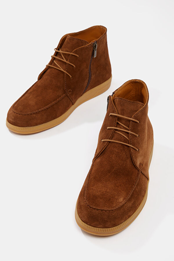Light Brown Suede Men's Boots 4