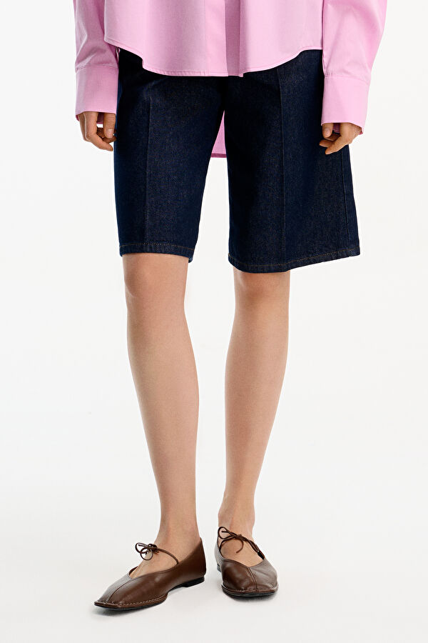 Navy Blue Women's Shorts 3