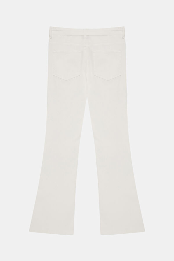 Beyaz Bootcut Kadın Pantolon 5