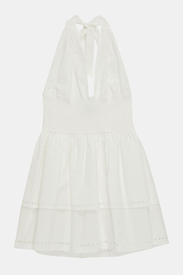 White Short Women's Dress 3