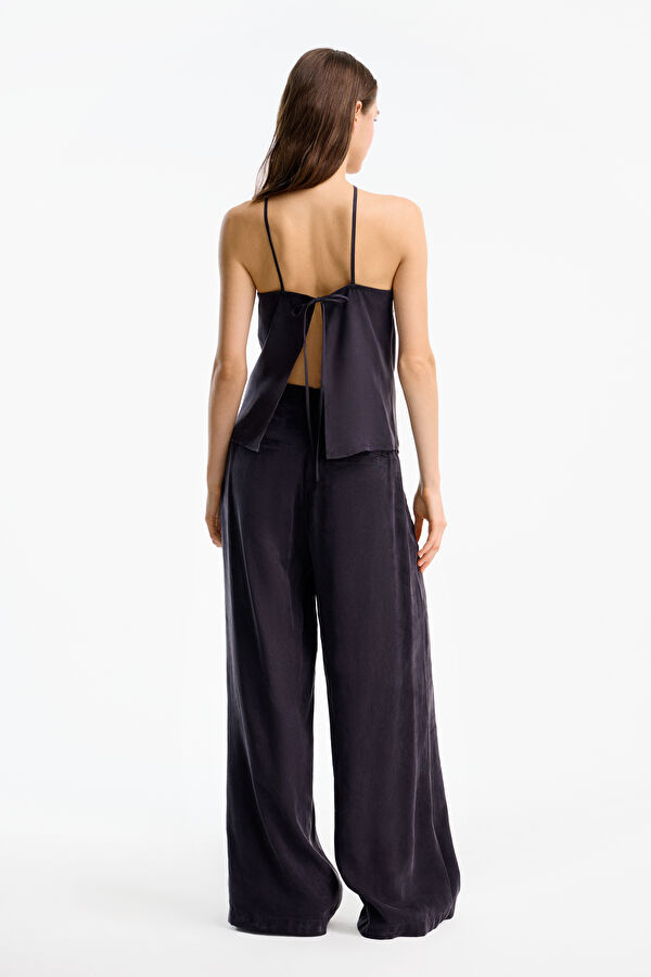 Antrasit Wide Leg Kadın Pantolon 2