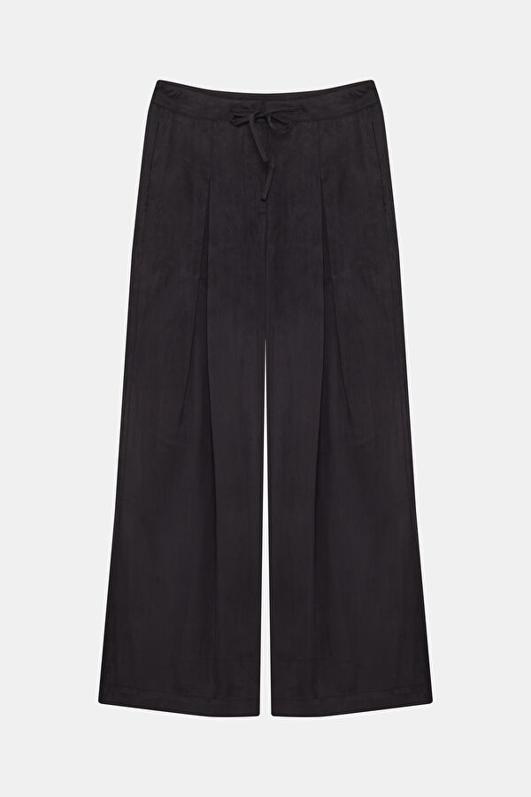 Antrasit Wide Leg Kadın Pantolon 4