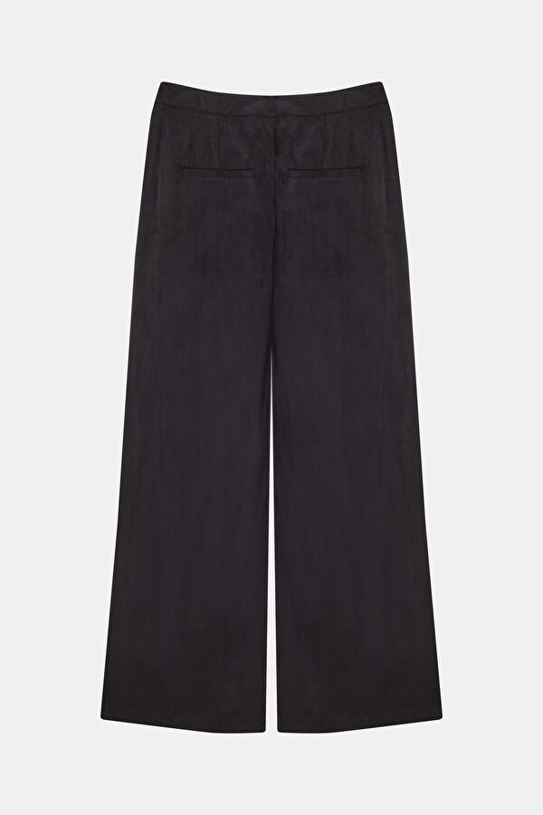 Antrasit Wide Leg Kadın Pantolon 5