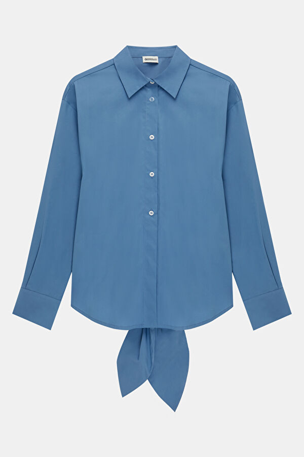 Blue Striped Women's Shirt 4