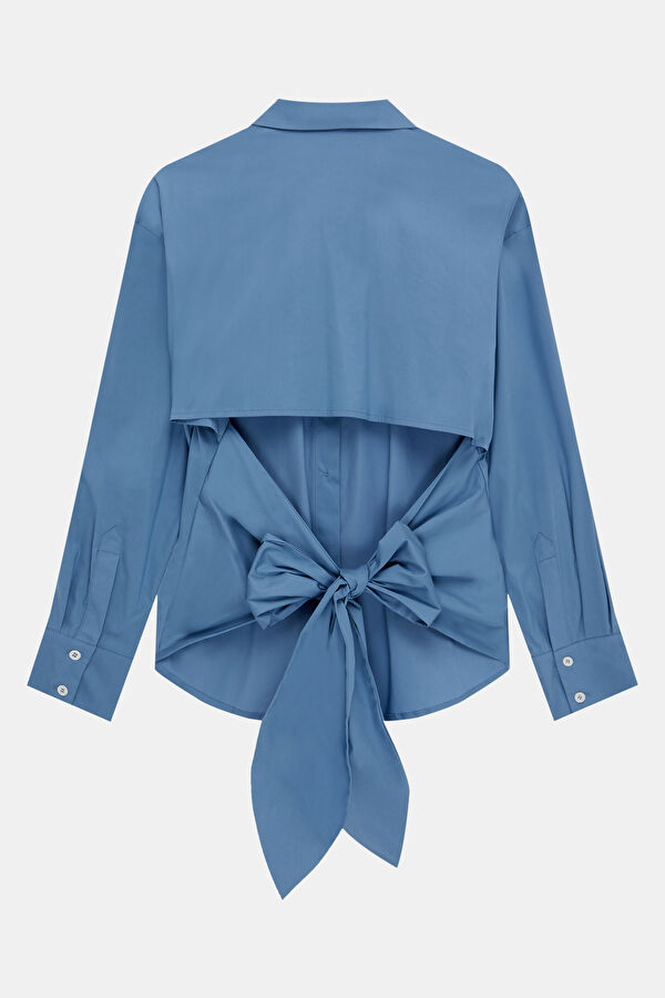 Blue Striped Women's Shirt 5