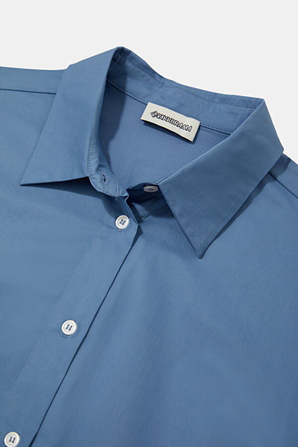 Blue Striped Women's Shirt 6