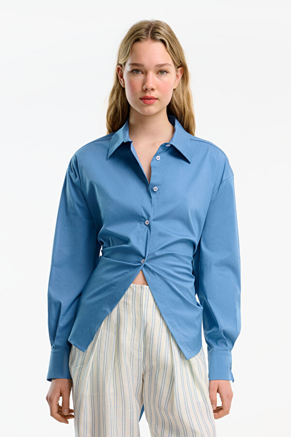 Blue Striped Women's Shirt