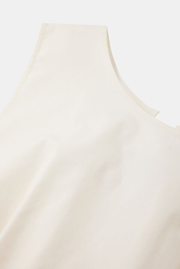 Ecru Sleeveless Women's Blouse 6
