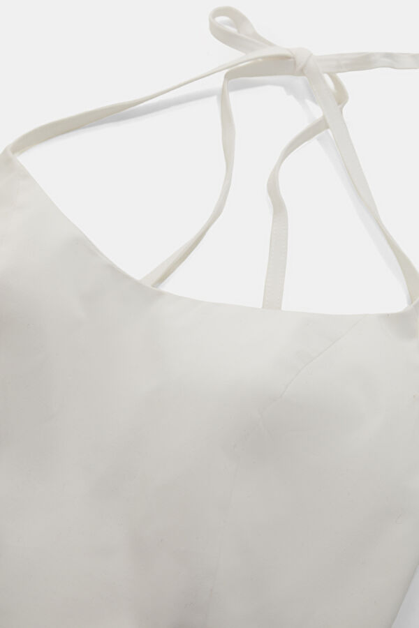 Ecru Sleeveless Women's Blouse 6