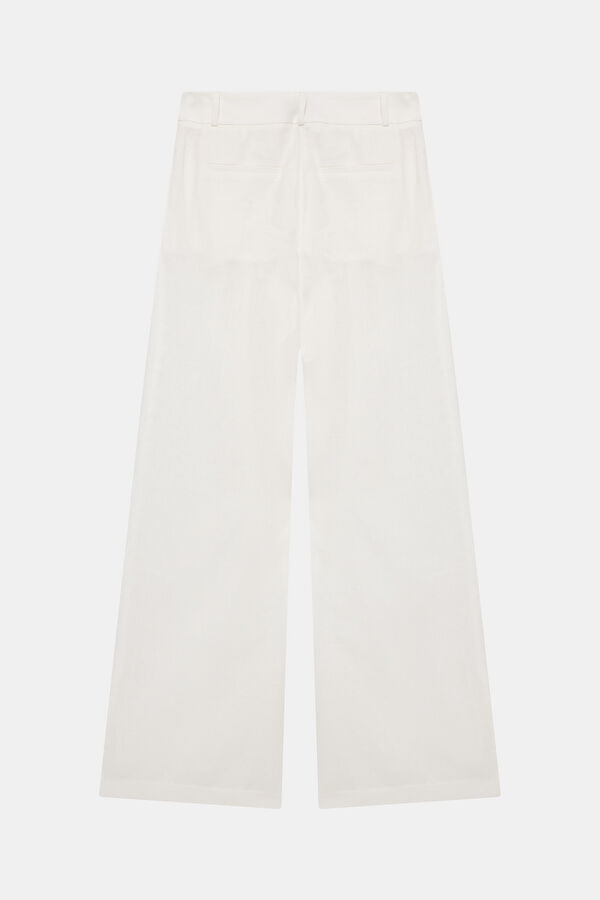 Beyaz Wide Leg Pantolon 2