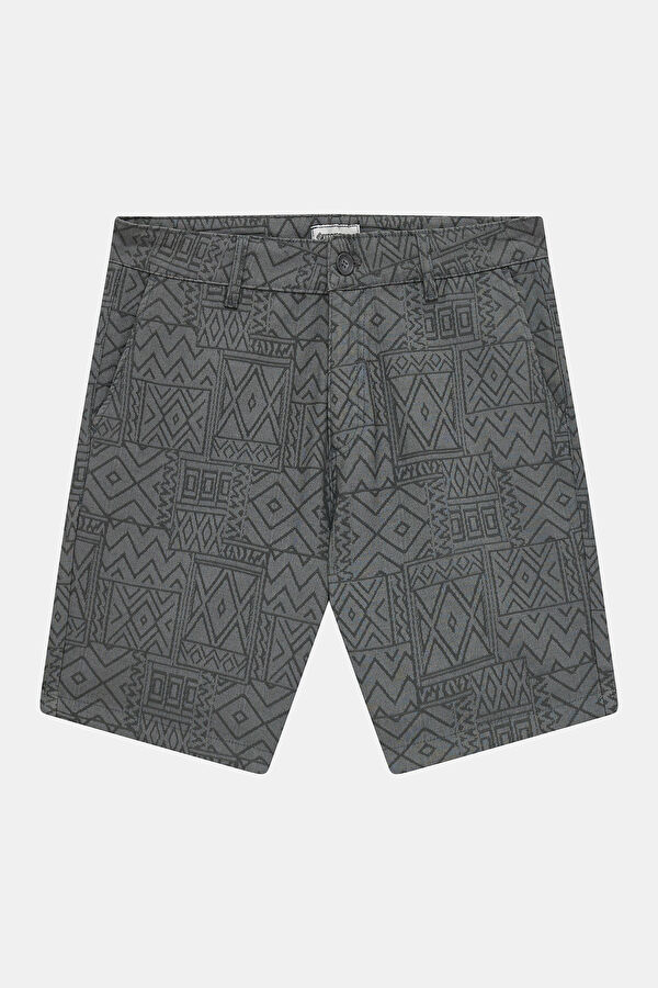 Men's Shorts with Tile Pattern