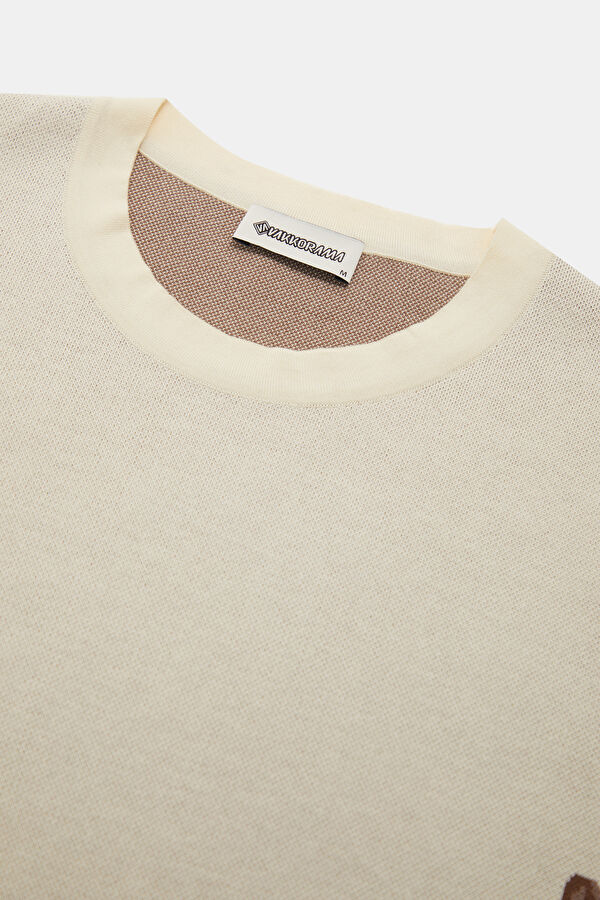 Multicolored Crew Neck Patterned Men's T-Shirt 3