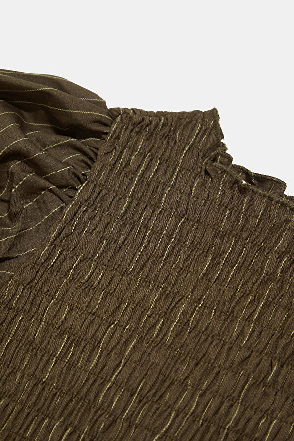 Brown Patterned Women's Dress 3