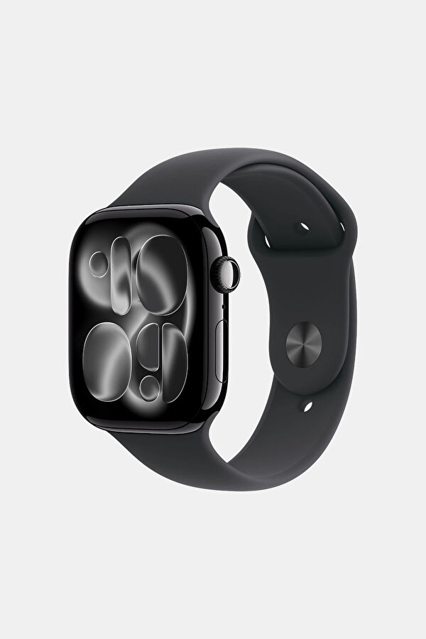 Watch Series 11 GPS 42mm Jet Black Aluminium Case with Black Sport Band - M/L MEQU4TU/A