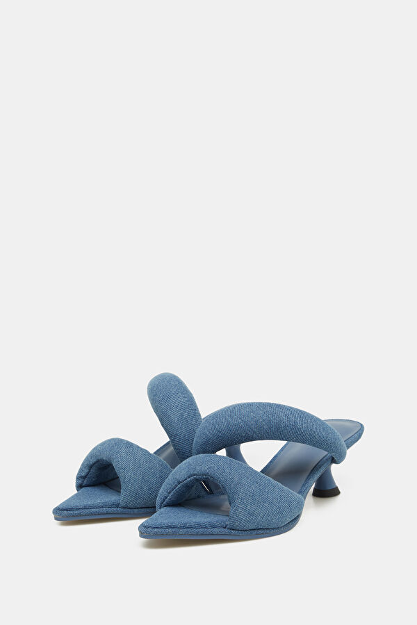 Sara Mule Denim Blue Women's Slippers 2