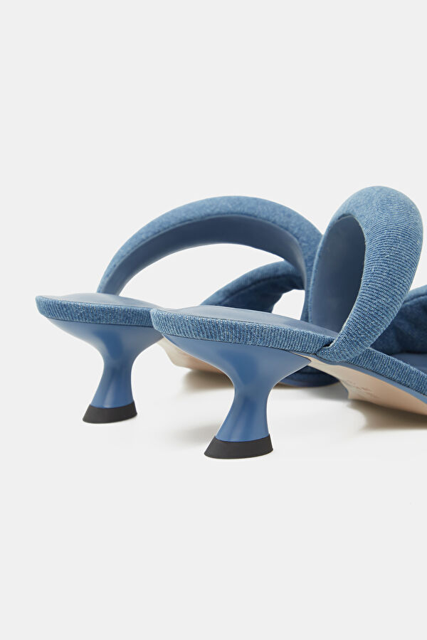 Sara Mule Denim Blue Women's Slippers 4