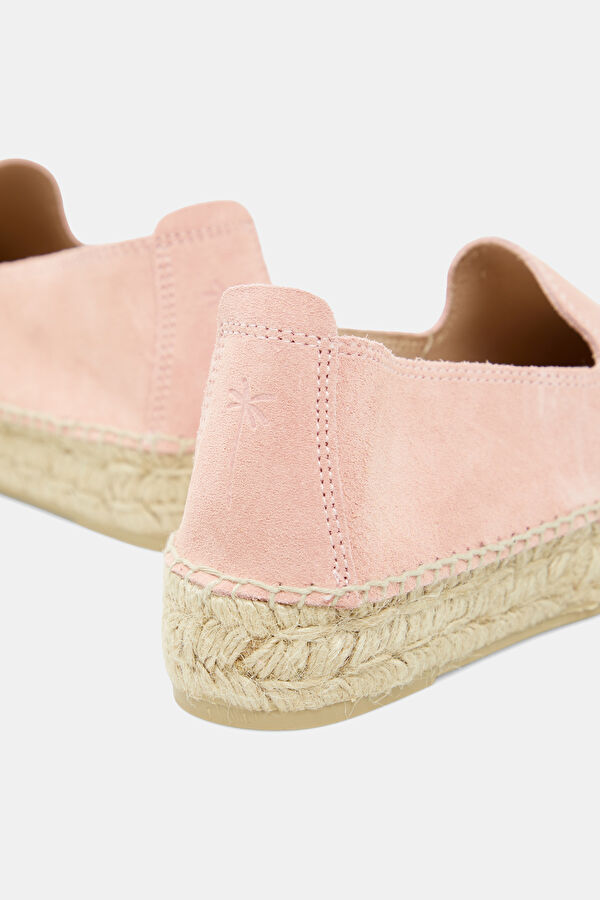 Double Sole Espadrilles Açık Pembe Kadın Ayakkabı 5