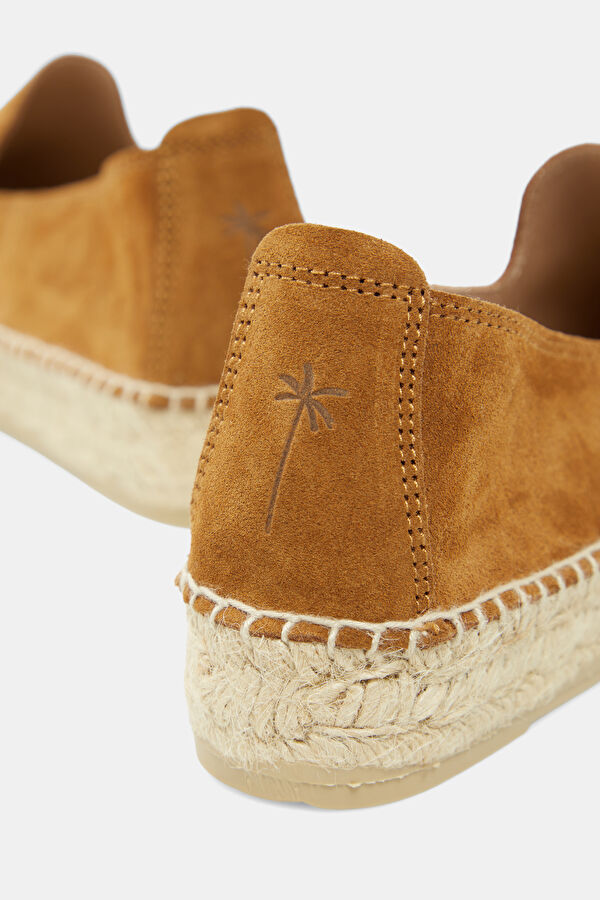 Double Sole Espadrilles Kahve Kadın Ayakkabı 5